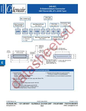 240-021S15PMCAC-P datasheet  