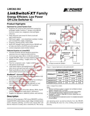 LNK364P/G/D datasheet  