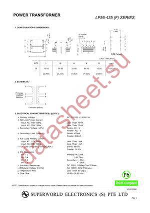 LP56-425 datasheet  