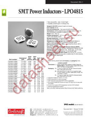 LPO4815-682MLB datasheet  