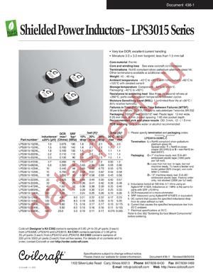 LPS3015-682ML datasheet  