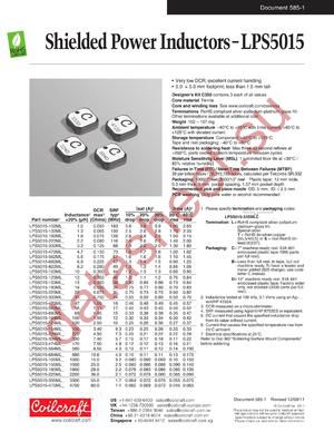 LPS5015-683MLD datasheet  