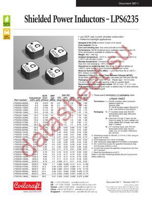 LPS6235-685MLD datasheet  