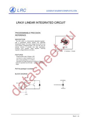 LR431BPTLT1G datasheet  