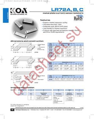 LR72CNTEB2L0J datasheet  