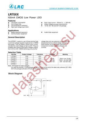 LR7530 datasheet  