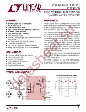 LT1999IMS8-10 datasheet  