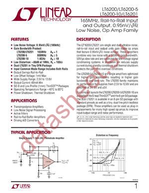 LT6200CS6-5PBF datasheet  