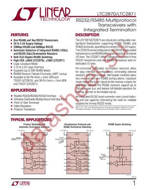 LTC2870IFEPBF datasheet  