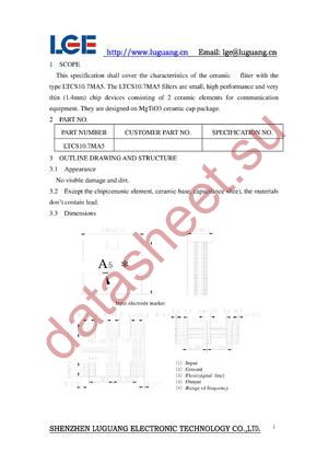 LTCS107MA5 datasheet  