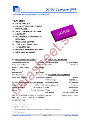 LWD-1215T datasheet  