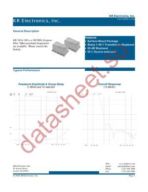 2416-100 datasheet  