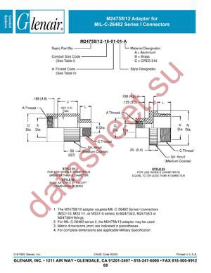 M24758-12-06-07 datasheet  