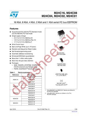 M24C04-WMN6TP/S datasheet  