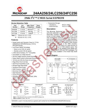 24AA256TISN datasheet  