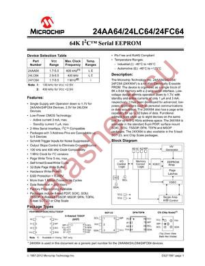 24AA64T-IMC datasheet  