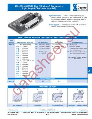 M83513-16-E01CP datasheet  