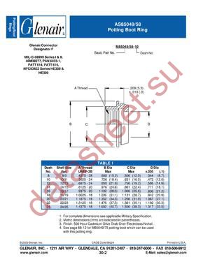 M85049-49-5808 datasheet  