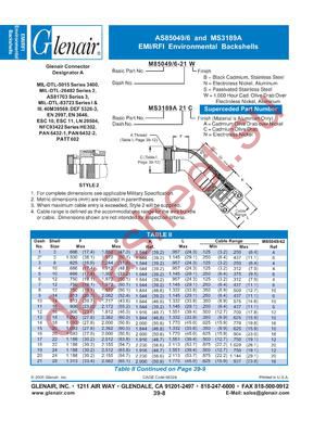 M85049-6-20 datasheet  