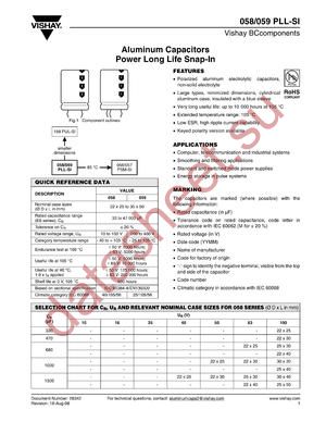 MAL205858102E3 datasheet  