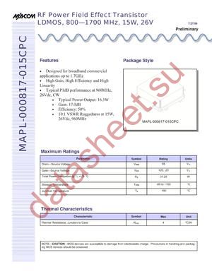 MAPL-000817-015CPC-072706 datasheet  