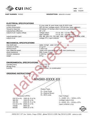 MAS60-512-B1 datasheet  