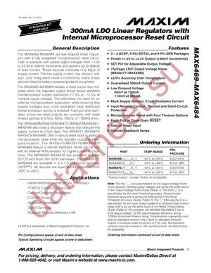 MAX6470UT285AD3 datasheet  