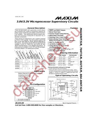 MAX802RCPA datasheet  