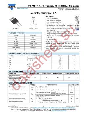 MBR1045-N3 datasheet  