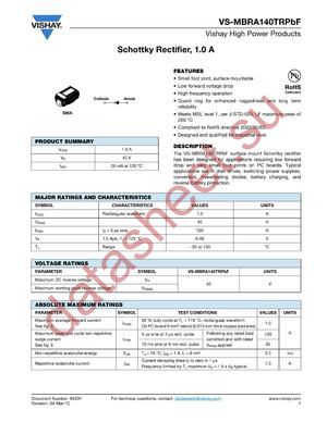 MBRA140TRPBF_10 datasheet  