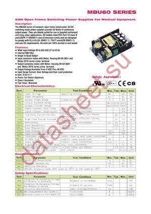 MBU60-215 datasheet  