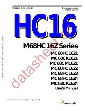 MC68HC16ZUM datasheet  
