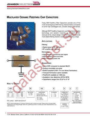 250F18W101KV6U datasheet  