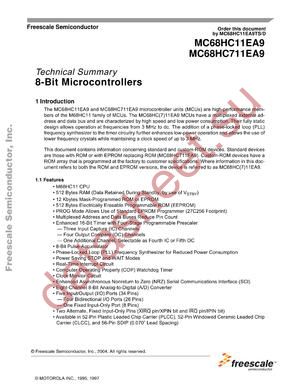 MC68HC711EA9MFN2 datasheet  
