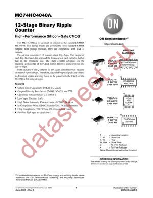 MC74HC4040A_05 datasheet  