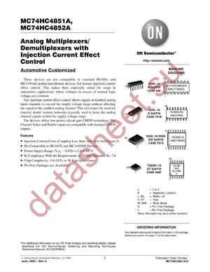 MC74HC4851ADWG datasheet  