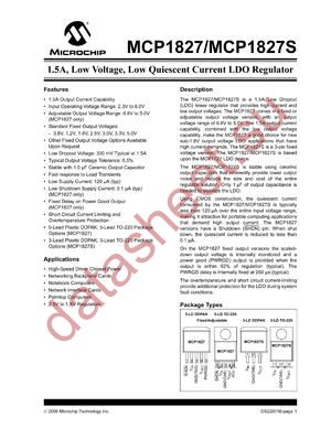 MCP1827T-1202EET datasheet  