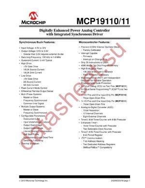 MCP19110 datasheet  