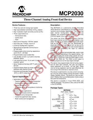 MCP2030_13 datasheet  