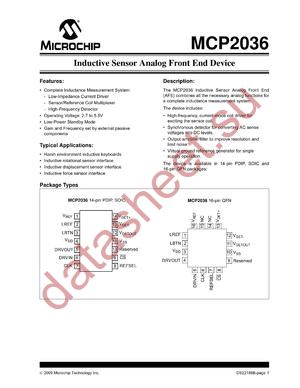 MCP2036-E/SL datasheet  