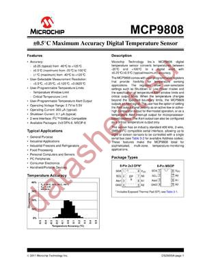 MCP9808-E datasheet  