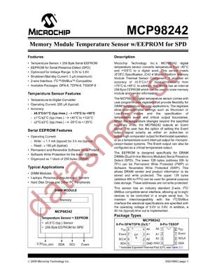 MCP98242-BE/MNY datasheet  