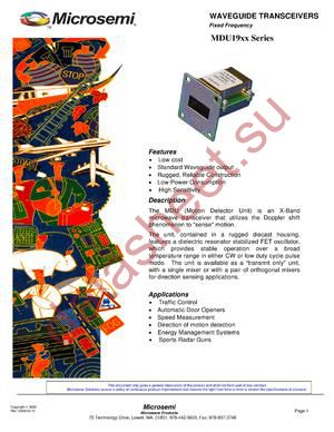 MDU1900 datasheet  