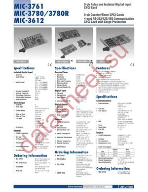 MIC-3612 datasheet  