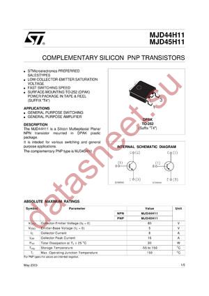 MJD44H11_03 datasheet  