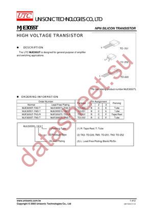 MJE3055T-TA3-T datasheet  