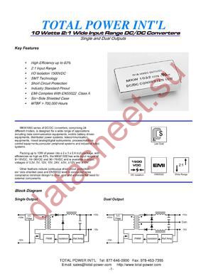 MKW1038 datasheet  