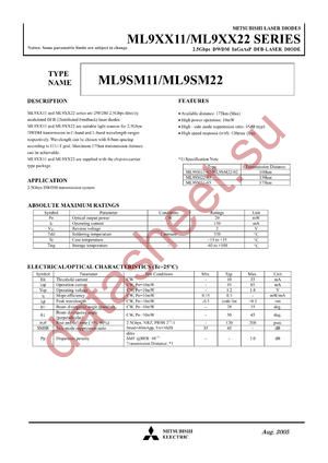 ML9XX22 datasheet  