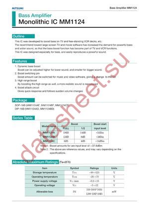 MM1124C datasheet  