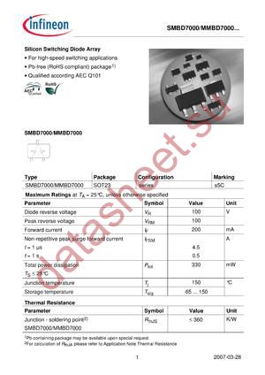 MMBD7000LT-1 datasheet  